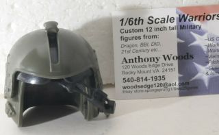 1/6th Scale Pilots Helmet For Custom 12 Inch Tall Military Pilot Models,