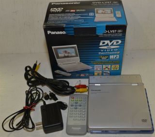 Vintage Panasonic Portable Dvd/video/cd Player Dvd - Lv57 Complete W/original Box