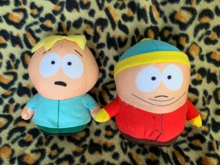 Nanco Rare South Park Cartman And Blue Shirt Boy Comedy Central Plush Set Of 2