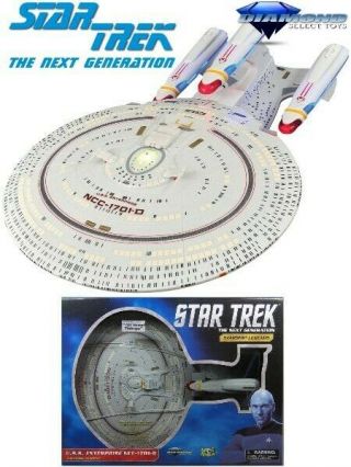 Diamond Select Toys Star Trek Enterprise Ncc - 1701 - D All Good Things Ship Bad Box