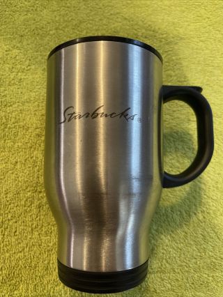 Starbucks Vintage 16 Oz Stainless Steel 18/8 Thermos Travel / Car With Lid