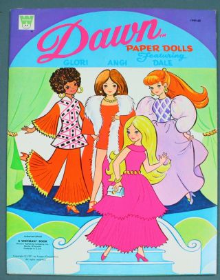 Paper Doll Cut - Out Book - Uncut/complete - Dawn Doll - Glori Angi Dale - Topper - 1971