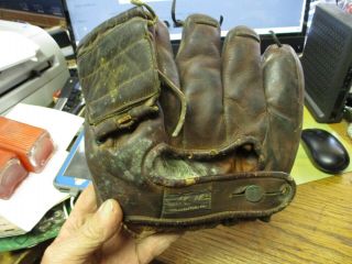 Antique Vintage 1940s Geo A Reach Professional Model Baseball Glove