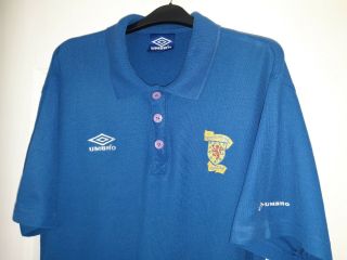 Vintage Umbro Scotland Sfa Polo Shirt Size Xl World Cup 1990