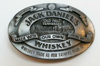 Vintage 1989 Jack Daniels Whiskey Belt Buckle Goods Bergamot,  Inc U.  S.  A