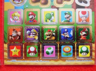 MARIO Character Stickers x 4 Sheet Nintendo Limited Edition JAPAN 3