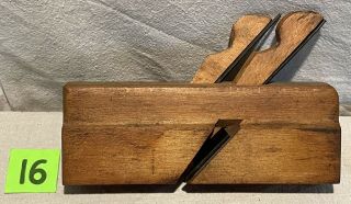 Vintage Double Iron Molding Moulding Plane Hollow Wood Woodworking