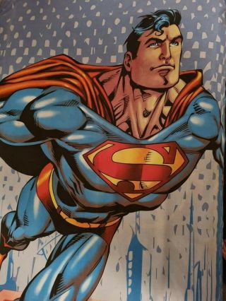 Rare Vintage Superman Double Bed Quilt Cover - Dc Comics