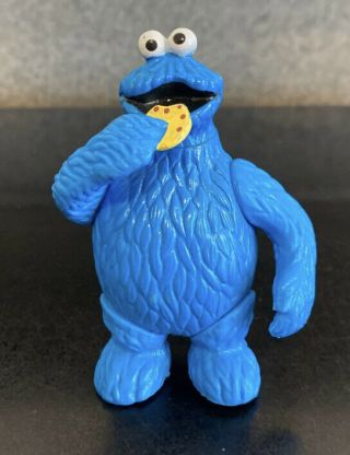Vintage Sesame Street Cookie Monster 4 " Poseable Figure 1985 Tara Toy