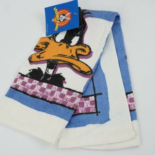 Vintage Warner Bros Looney Tunes Daffy Duck Cotton Tea Towel