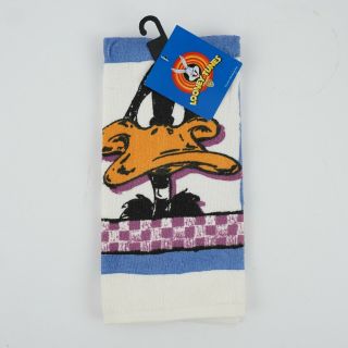 Vintage Warner Bros Looney Tunes Daffy Duck Cotton Tea Towel 3