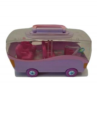 Polly Pocket 2003 Bus With Carry Handle Purple