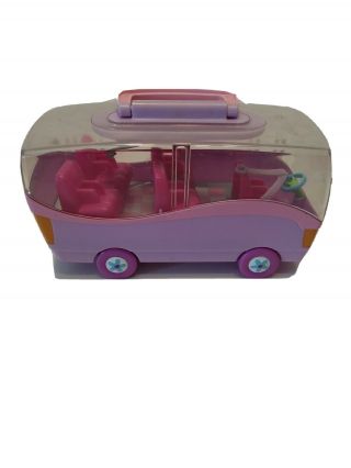 POLLY POCKET 2003 BUS WITH CARRY HANDLE PURPLE 2