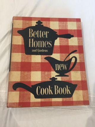 Vtg Better Homes & Gardens Cook Book 1st Ed 8th Printing 1953 5 Ring Binder