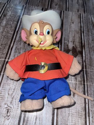 An American Tail Fievel Goes West Vintage 9 " Plush Pvc Doll