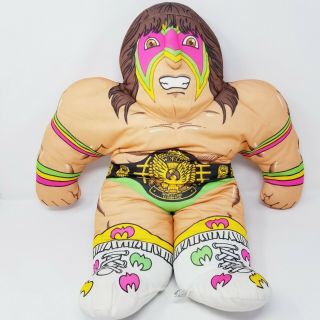 Vintage Tonka Wwf Wrestling Buddies Ultimate Warrior Plush 1990 Wwe