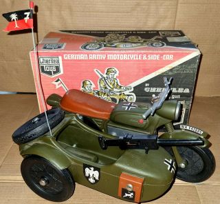Vintage Cherilea Gi Joe / Action Man Palitoy German Motorcycle & Sidecar W/box