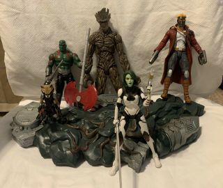 Marvel Diamond Select Guardians Of The Galaxy Disney Store Complete Set