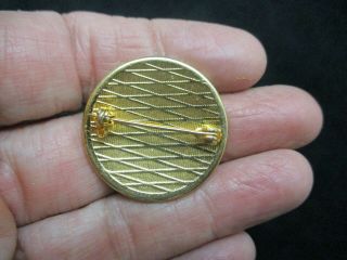 Vintage - Gold Tone Spanish Damascene Bird Brooch/Pin 3