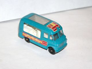 Vintage Matchbox Lesney 47 Ice Cream Canteen Blue Light Special