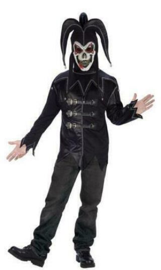 Black Twisted Jester Costume Adult Standard Pants Not Scary Clown