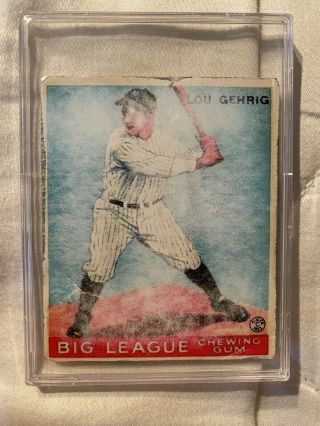 1933 Goudey 92 Lou Gehrig Rookie Rp Baseball Card