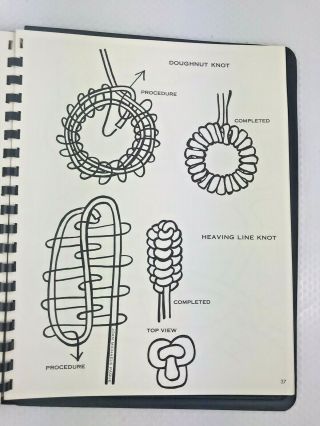 Vintage 1971 Visual Instructional Macrame By Paque Large How To Illustrations
