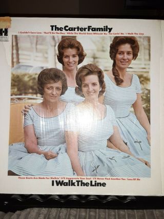 Vintage The Carter Family I Walk The Line Record