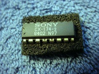 Ic Sony Cx - 174 - 2 16 Pin Chip Amplifier Integrated Chip Pc Circuit Board Vintage