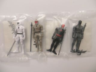 Power Lords Soldier Set Of 4 White Grey Figure Four Horsemen Power Con Exclusive