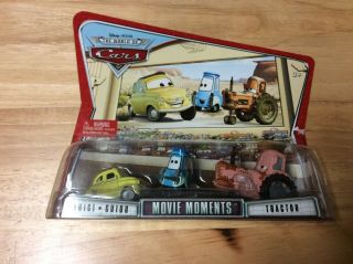 Disney Cars Movie Moments Luigi,  Guido And Tractor