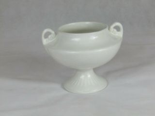 Vintage Arthur Wood Two Handled Tureen Style Mantle Vase Urn White