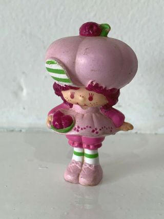Strawberry Shortcake Vintage Raspberry Tart With Berries Miniature Figure Mini