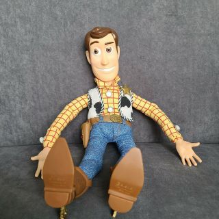 Vintage Disney Pixar Toy Story Woody Talking Pull String 15” Doll Thinkway