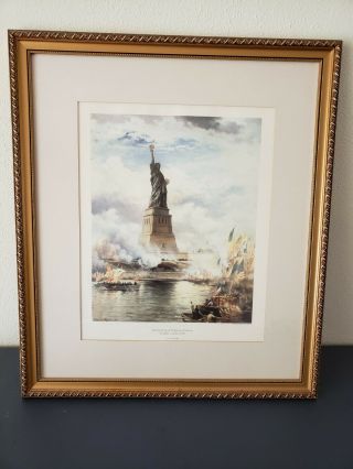 Vintage Limited Edition Print " The Unveiling Of The Statue Of Liberty 10/28/1886