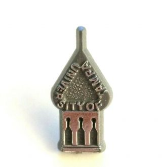 Vintage Collectible Lapel Pin - Plastic Grey Ut University Of Tampa Florida Usa