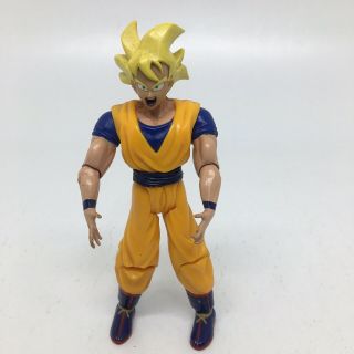 Dragon Ball Z Saiyan Goku 5 1/2” Figure Jakks 2003 Yellow Hair