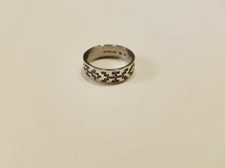 Antique Vintage Sterling Silver 925 Ring / Size 9