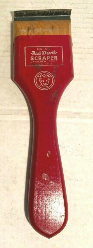 Vintage Red Devil Paint Scraper No.  50 Union,  N.  J.  Usa