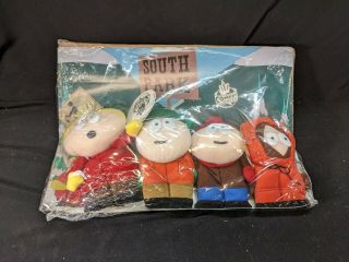 Rare Vintage 1997 South Park Plush Figures Set Trade Promo 7 "