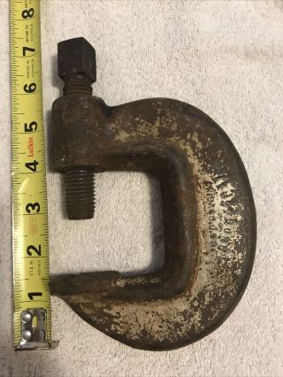 Vintage Armstrong Heavy Duty C - Clamp 2 3/8” Capacity Made In The Usa