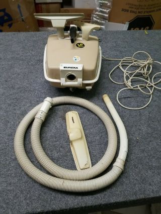 Vintage Eureka Model 621a Canister Vacuum With Attachments.  Runs
