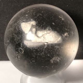 Vintage German Handmade “sulphide” Marble.  Measures 1.  91” In Beat Up.
