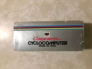 Vintage Cateye Vectra Cc - 7000 Cyclocomputer Digital Bike Speedometer