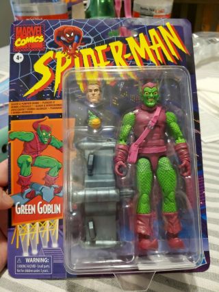 Marvel Legends Vintage Retro Green Goblin 6 " Figure In Hand