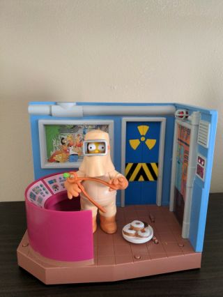 The Simpsons Nuclear Power Plant Playset WOS Playmates Homer 100 COMPLETE 2