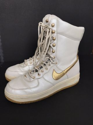 Nike Womens Sneakers High Top Lace Up Vintage Shoes Rare Costume