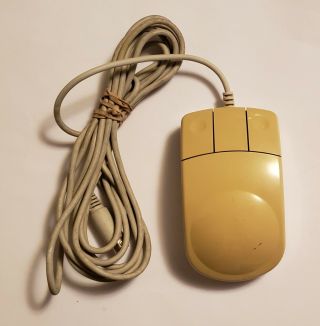 Vintage Unisys 3 Button Computer Pc Ps/2 Mouse Rollerball