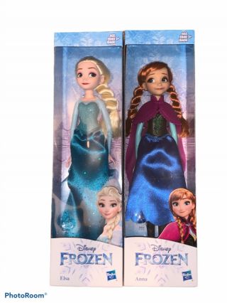 Disney Frozen Elsa And Anna 10 " Dolls Set Of 2 Hasbro