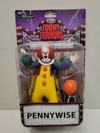 Neca Toony Terrors Pennywise The Clown It Action Figure Nib